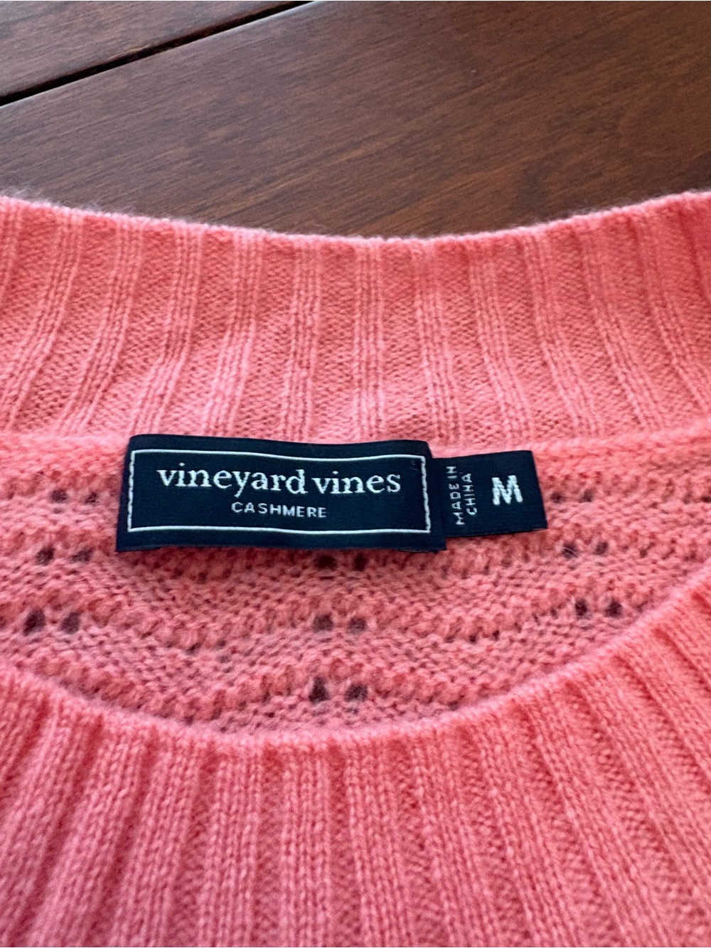 Vineyard Vines Women's Cashmere Crewneck Sweater - Coral